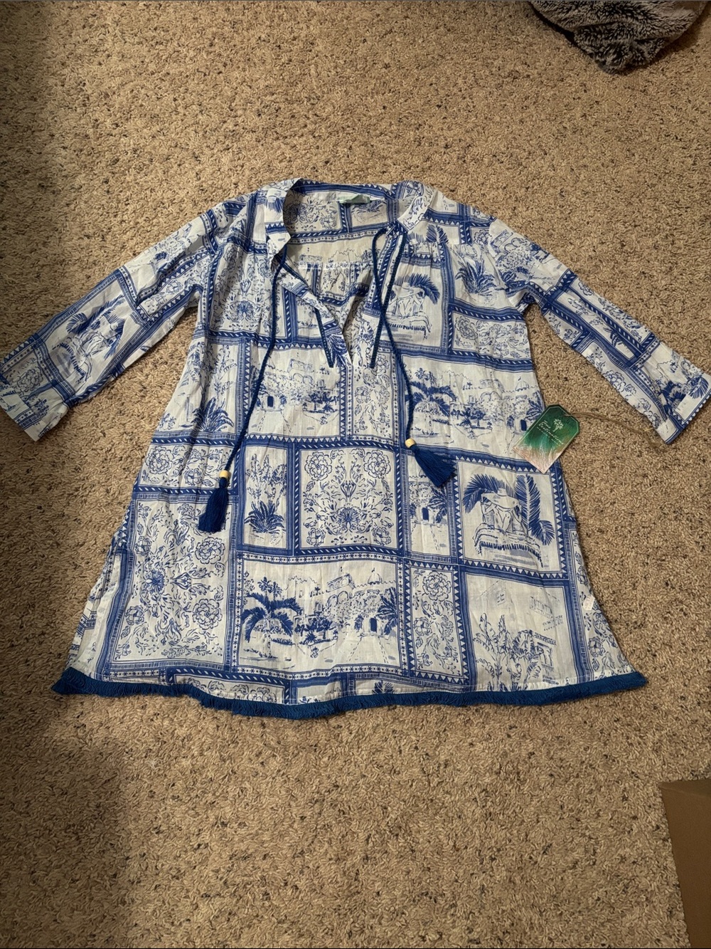 True Destination Resort wear top swim cover up size XS